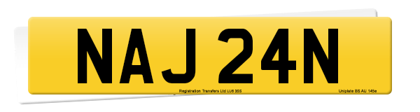 Registration number NAJ 24N